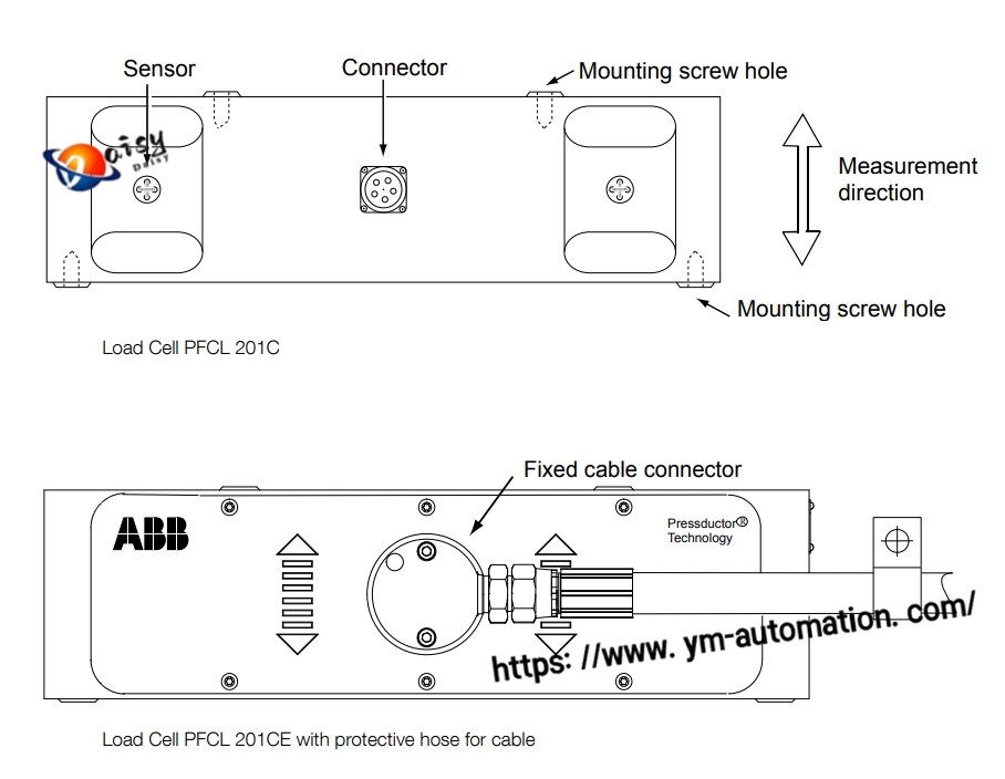 ABB PFCL201CE-50kN 3BSE006699D0005称重传感器